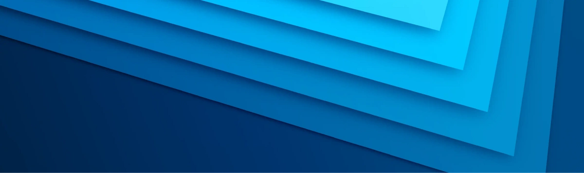 Connected blue layers symbolize AI-driven supply chain planning that aligns operations with business goals.